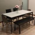 Residence - Casa Rosa | Product Seen: [Sintered x Rishi Dining Table - W1600, Haru Bench - Customised, Argo – PP + Tower Chair & Anson Side Chair]
